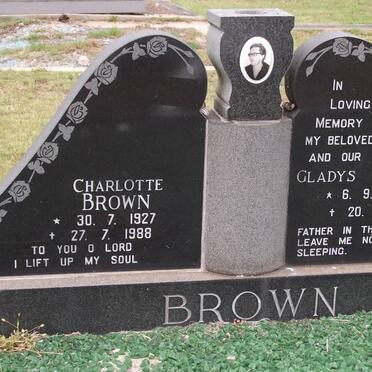 BROWN Charlotte 1927-1988 :: BROWN Gladys Doreen 1927-1970