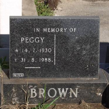 BROWN Peggy 1930-1988