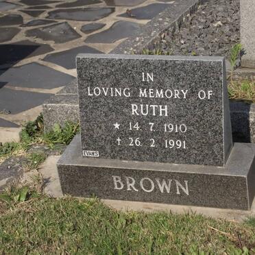BROWN Ruth 1910-1991