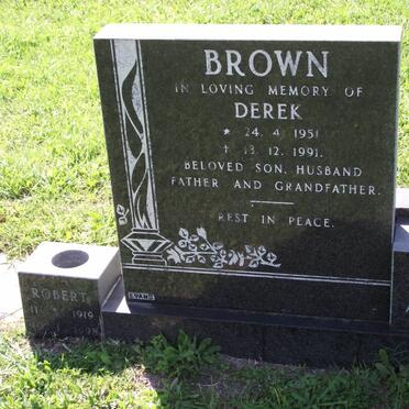 BROWN Derek 1951-1991 :: BROWN Robert 1919-1998