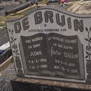 BRUIN Pieter Willem, de 1933-1966 &amp; Alma 1940-1992