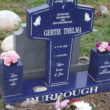 BURROUGH Gertie Thelma 1928-2006