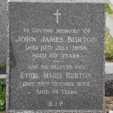 BURTON John James -1959, Ethel Maud -1964