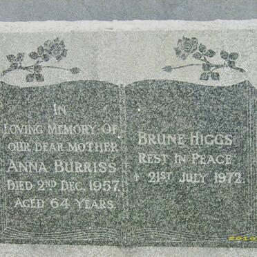 BURRISS Anna -1957 :: HIGGS Brune -1972