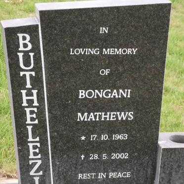 BUTHELEZI Bongani Mathews 1963-2002