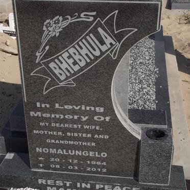 BHEBHULA Nomalungelo 1964-2012