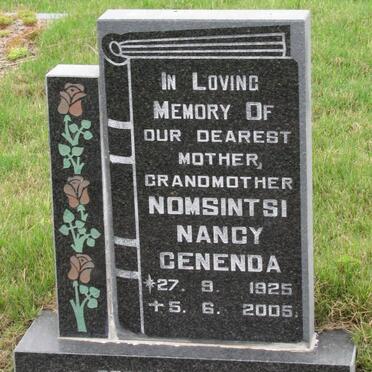 CENENDA Nomsintsi Nancy 1925-2005