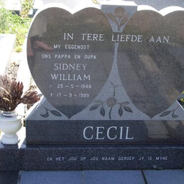 CECIL Sidney William 1946-1999
