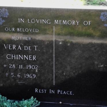 CHINNER Vera De T. 1902-1969
