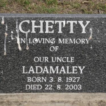CHETTY Ladamaley 1927-2003