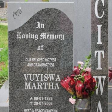 CITWA Vuyiswa Martha 1926-2006