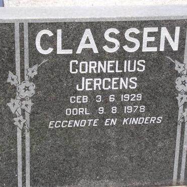 CLASSEN Cornelius Jergens 1929-1978