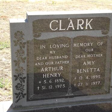 CLARK Arthur Henry 1892-1975 &amp; Amy Benetta 1895-1977