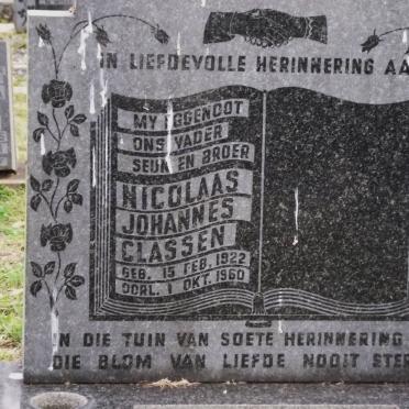 CLASSEN Nicolaas Johannes 1922-1960
