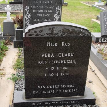 CLARK Vera nee ESTERHUIZEN 1961-1982