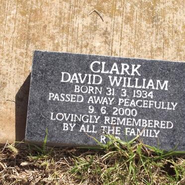CLARK David William 1934-2000