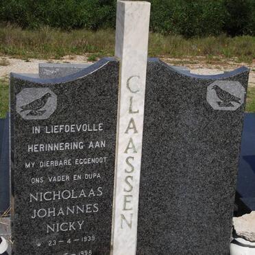 CLAASSEN Nicholaas Johannes Nicky 1939-1998