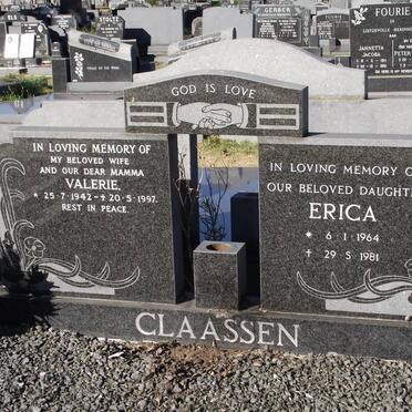 CLAASSEN Valerie 1942-1997 :: CLAASSEN Erica 1964-1981