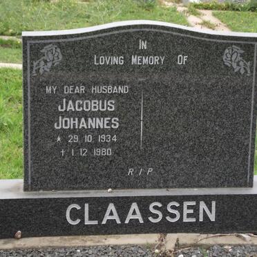 CLAASSEN Jacobus Johannes 1934-1980