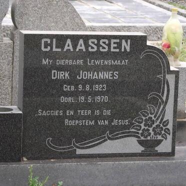 CLAASSEN Dirk Johannes 1923-1970