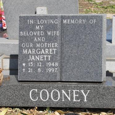 COONEY Margaret Janette 1948-1997