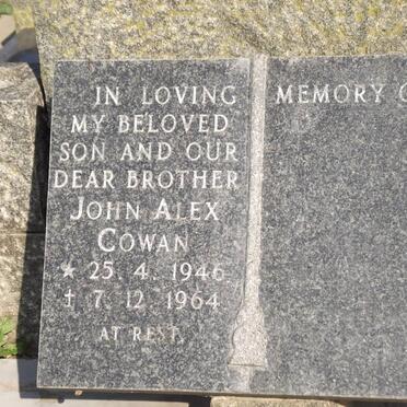 COWAN John Alex 1946-1964