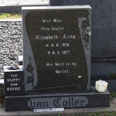 COLLER Elizabeth Anna, van 1958-1977