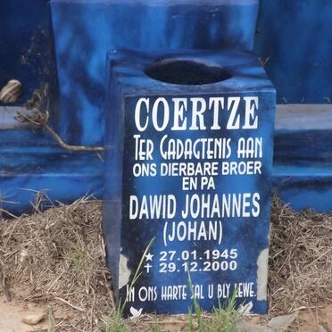 COERTZE Dawid Johannes 1945-2000