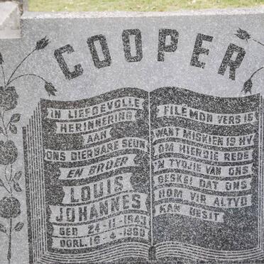 COOPER Louis Johannes 1943-1960