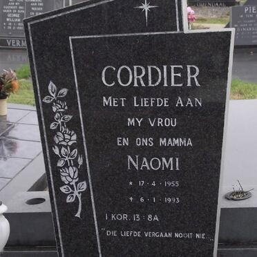 CORDIER Naomi 1955-1993
