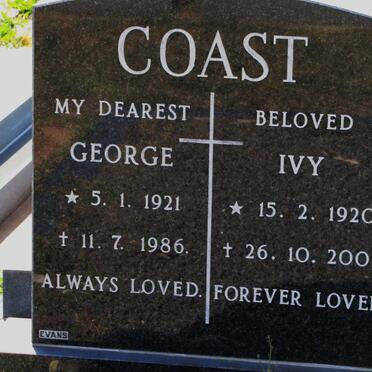 COAST George 1921-1986 &amp; Ivy 1920-2001
