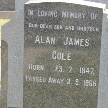 COLE Alan James 1947-1966