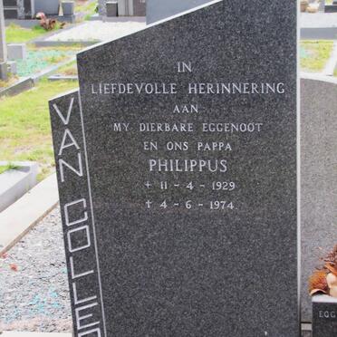 COLLER Philippus Johannes, van 1929-1974