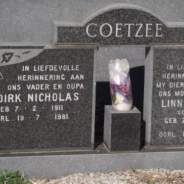 COETZEE Dirk Nicholas 1911-1981 &amp; Linnie Miream MYNARDT 1911-1980