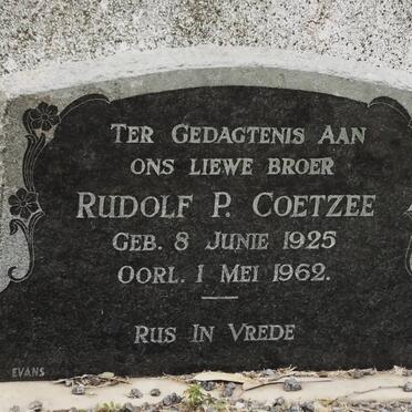 COETZEE Rudolf P. 1925-1962