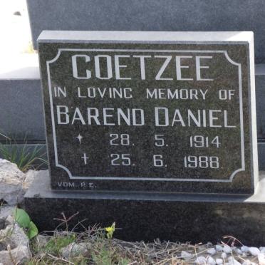 COETZEE Barend Daniel 1914-1988