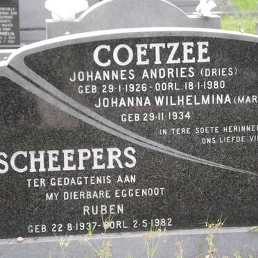COETZEE :: SCHEEPERS