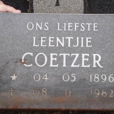 COETZER Leentjie 1896-1982