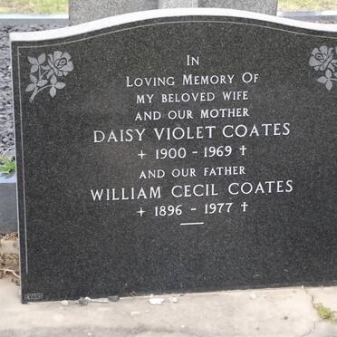 COATES William Cecil 1896-1977 &amp; Daisy Violet 1900-1969