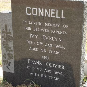 CONNELL Frank Olivier -1964 &amp; Ivy Evelyn -1964