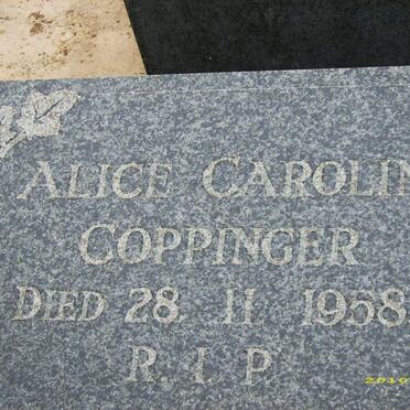 COPPINGER Alice Caroline -1958