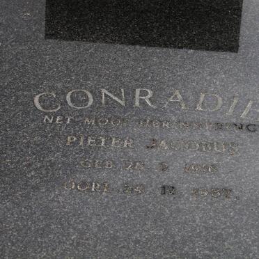 CONRADIE Pieter Jacobus 1916-1987