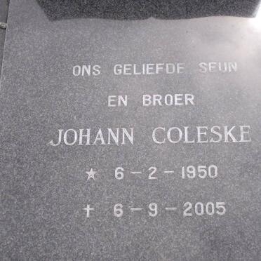 COLESKE Johann 1950-2005