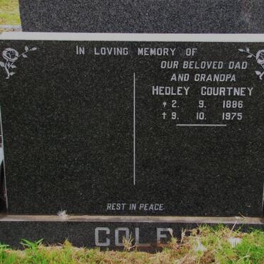 COLE Hedley Courtney 1886-1975