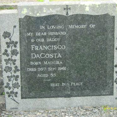 COSTA Francisco, da -1961