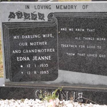 CRONJE Edna Jeanne 1935-1985