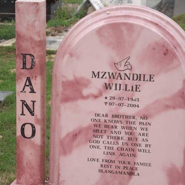 DANO Mzwandile Willie 1965-2004