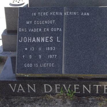 DEVENTER Johannes L., van 1893-1977