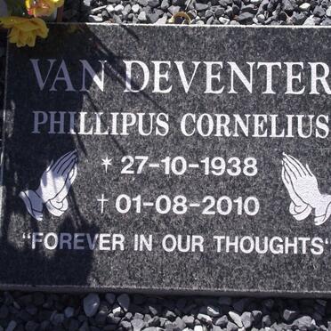 DEVENTER Phillipus Cornelius, van 1938-2010