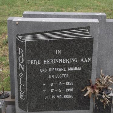 DEVENTER Ronelle, van 1958-1998